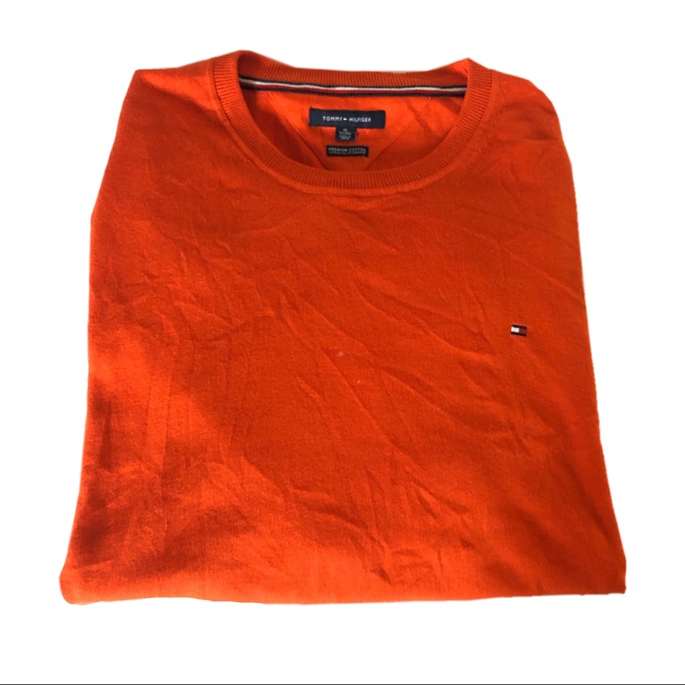 🎃 Pumpkin Orange ✨ Tommy Hilfiger Sweater 🎃